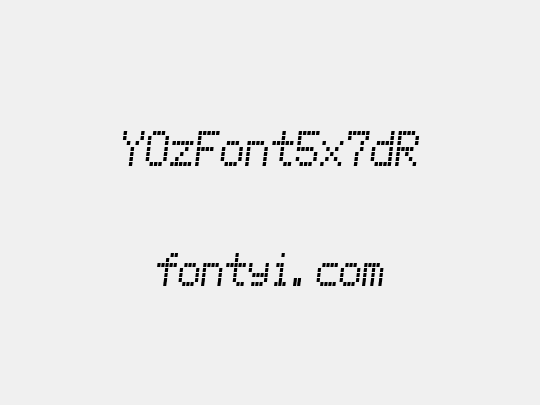 YOzFont5x7dR