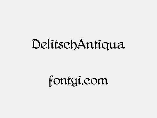 DelitschAntiqua