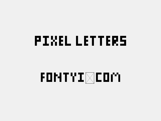 Pixel Letters