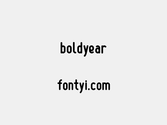 boldyear