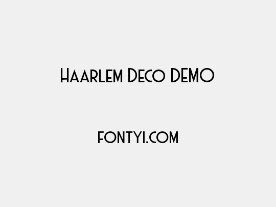 Haarlem Deco DEMO