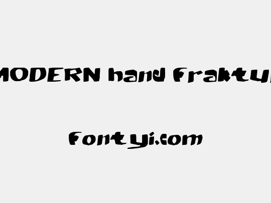 MODERN hand fraktur