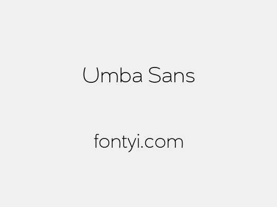 Umba Sans