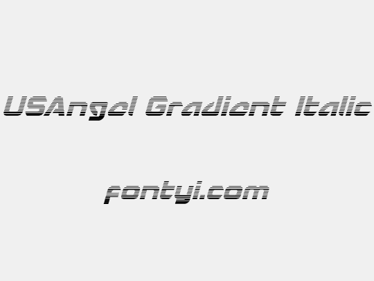 USAngel Gradient Italic