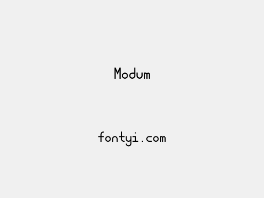 Modum