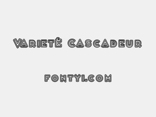 VarietÈ Cascadeur