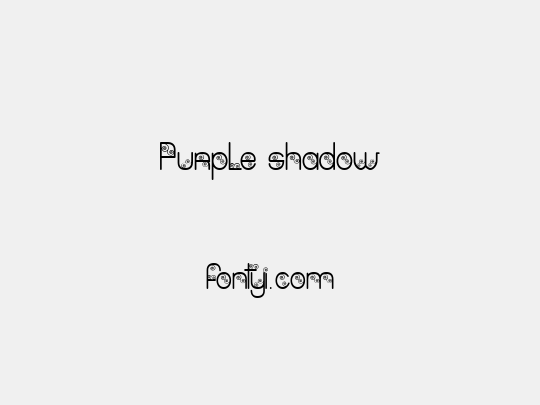 Purple shadow