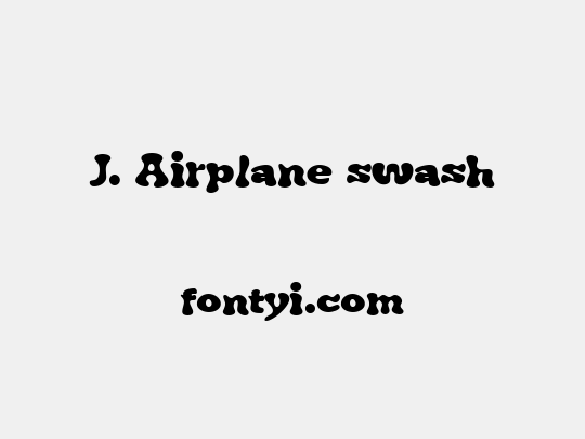 J. Airplane swash