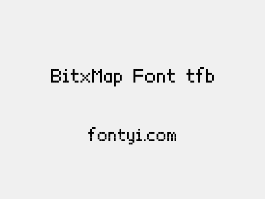 BitxMap Font tfb