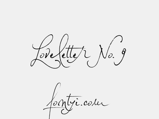 Loveletter No. 9