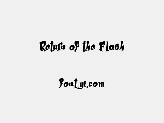 Return of the Flash