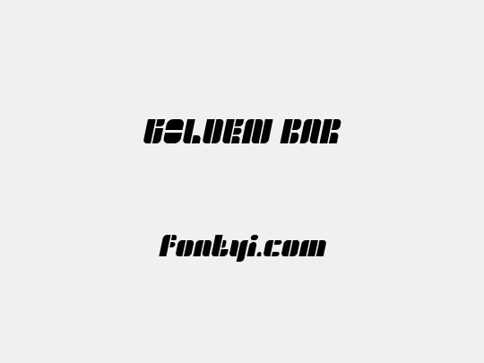 GOLDEN BAR