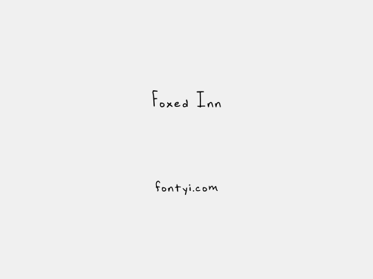 Foxed Inn