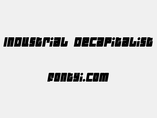 Industrial Decapitalist