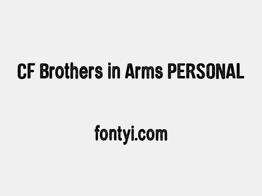 CF Brothers in Arms PERSONAL