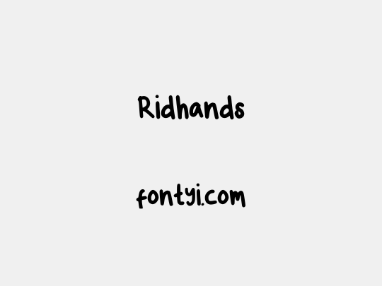 Ridhands