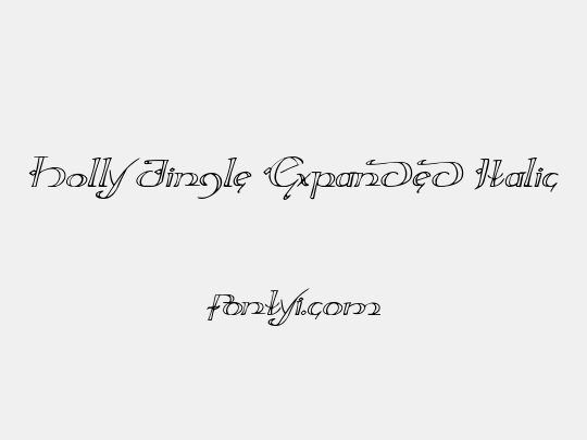 Holly Jingle Expanded Italic