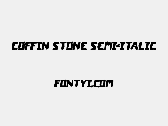 Coffin Stone Semi-Italic