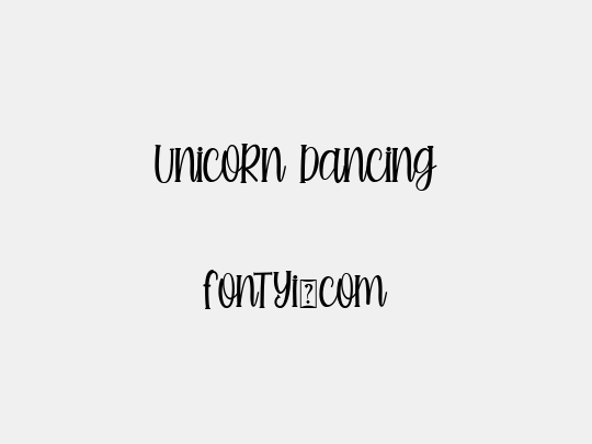 Unicorn Dancing