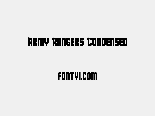 Army Rangers Condensed
