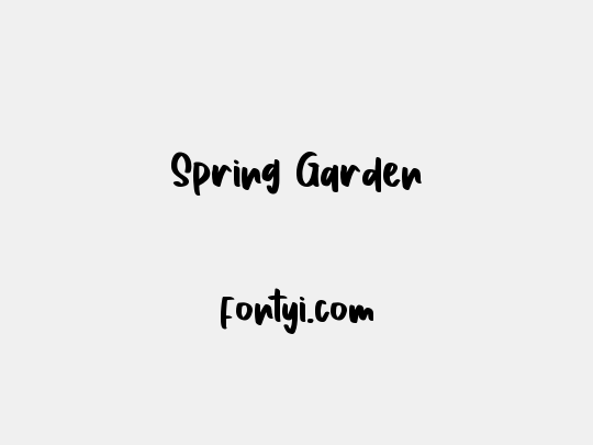 Spring Garden