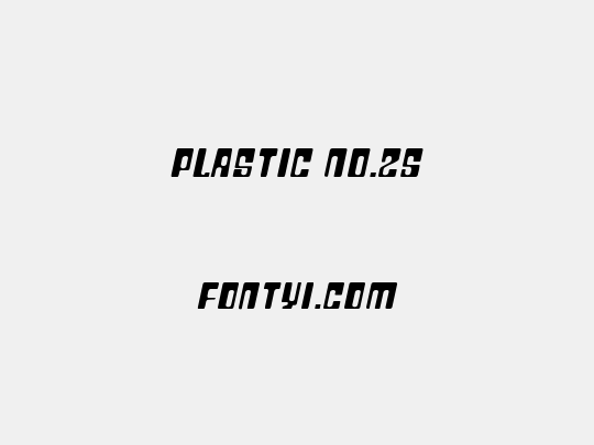Plastic No.25