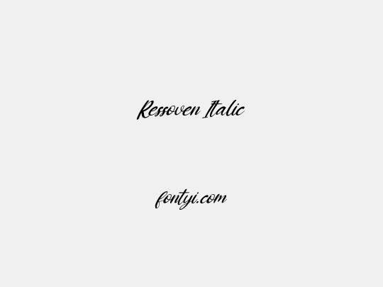 Ressoven Italic