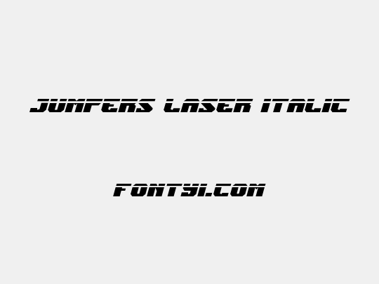 Jumpers Laser Italic