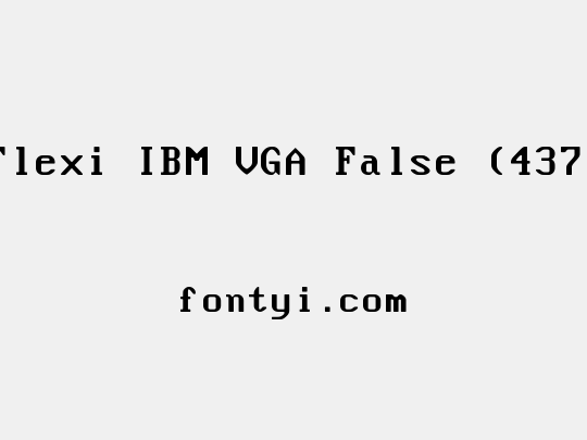 Flexi IBM VGA False (437)