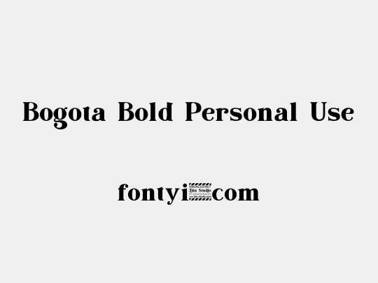 Bogota Bold Personal Use