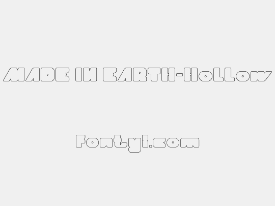 MADE IN EARTH-Hollow