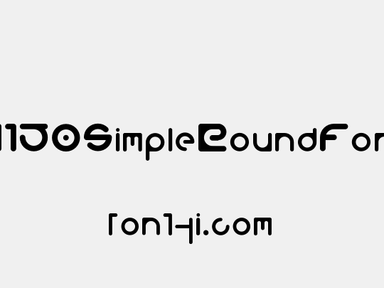 M150SimpleRoundFont