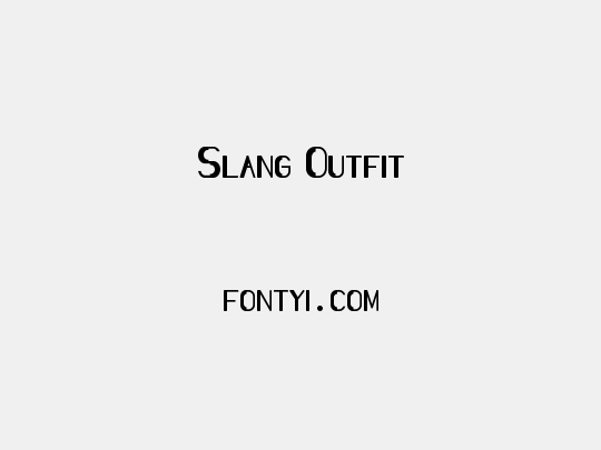 Slang Outfit