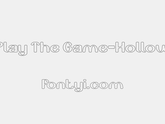 Play The Game-Hollow