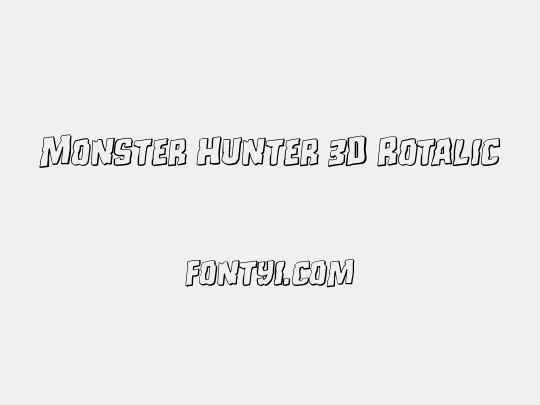 Monster Hunter 3D Rotalic