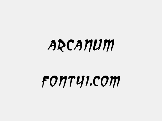 Arcanum