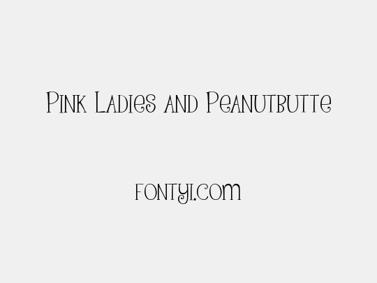 Pink Ladies and Peanutbutte