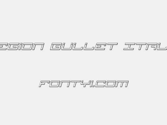 Legion Bullet Italic