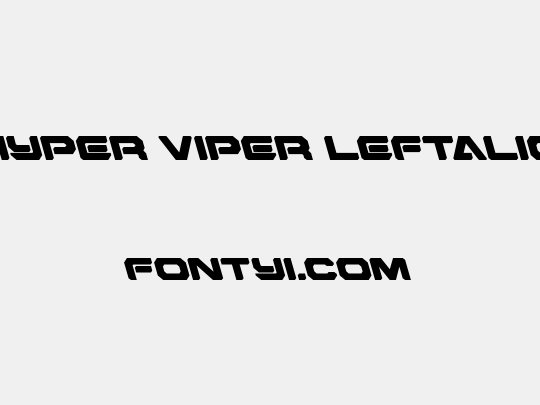 Hyper Viper Leftalic