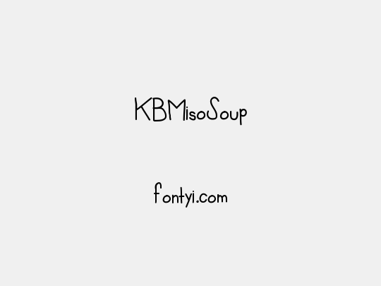 KBMisoSoup