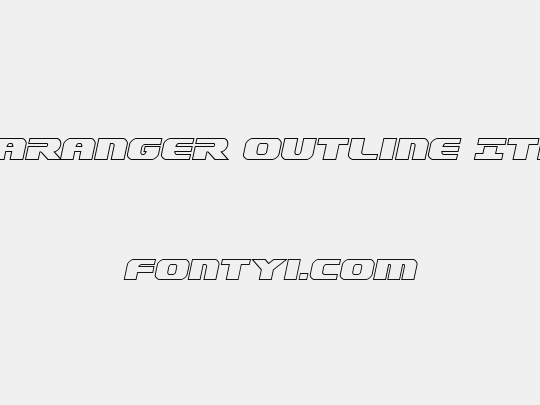 Dekaranger Outline Italic