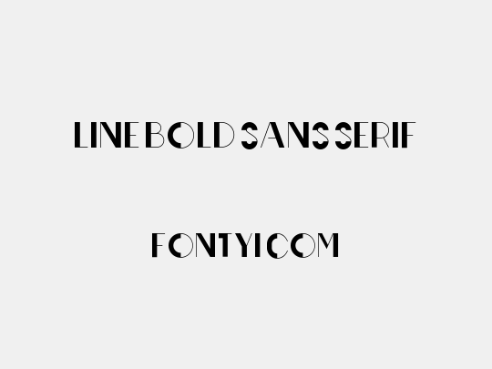 Line Bold Sans serif