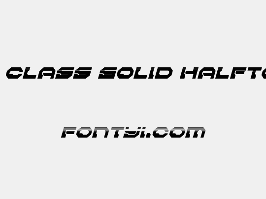 Pulsar Class Solid Halftone Italic