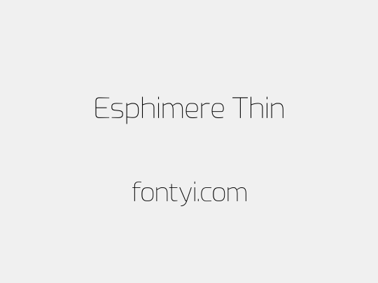 Esphimere Thin