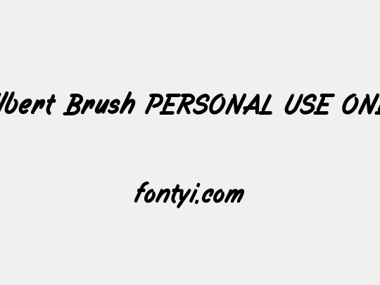 Filbert Brush PERSONAL USE ONLY