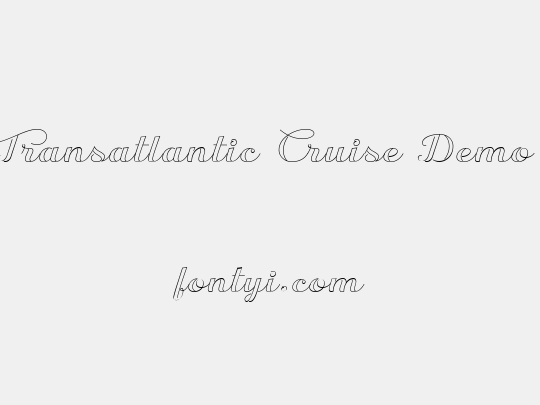 Transatlantic Cruise Demo