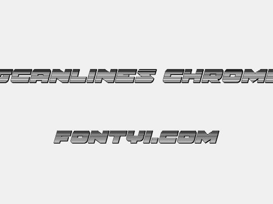 Banjin Scanlines Chrome Italic