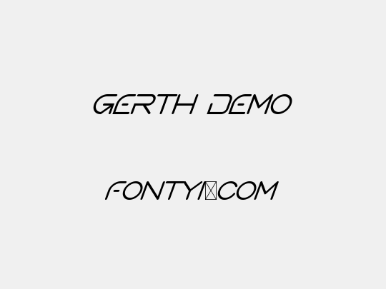 Gerth Demo