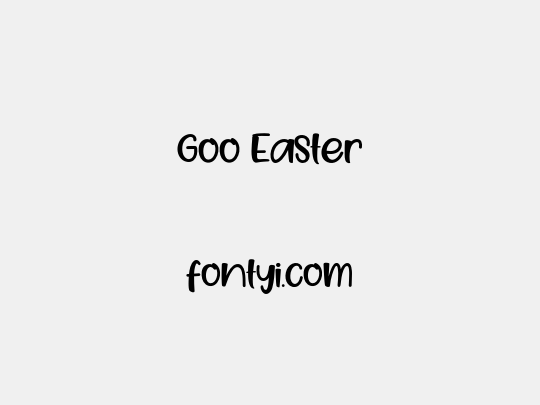 Goo Easter