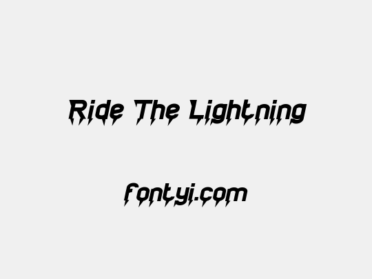Ride The Lightning